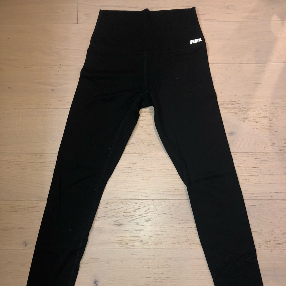 pink - black leggings